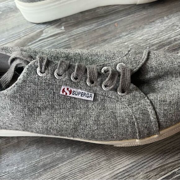 Superga Platform Wool Blend Sneakers - Picture 3 of 10
